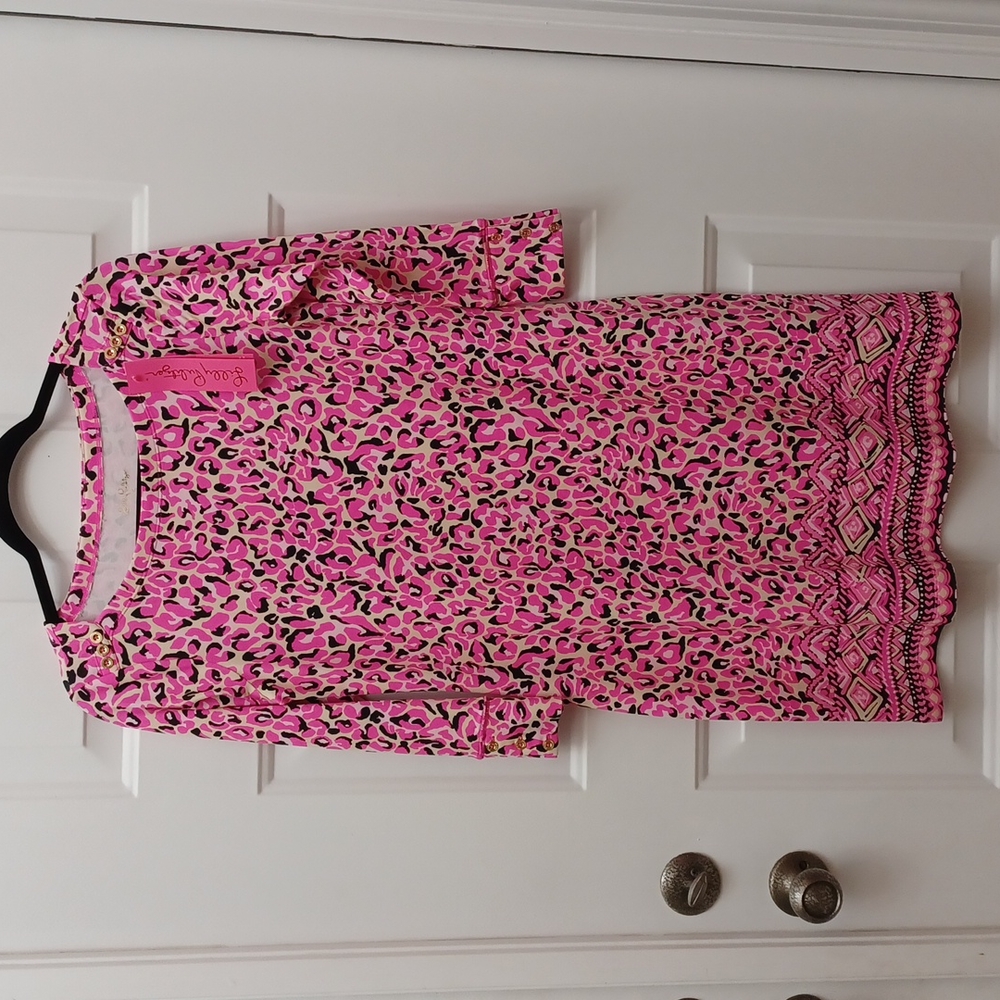 NWT 💕Lilly Pulitzer Sophie Dress My Favorite Spot Pink Topaz
